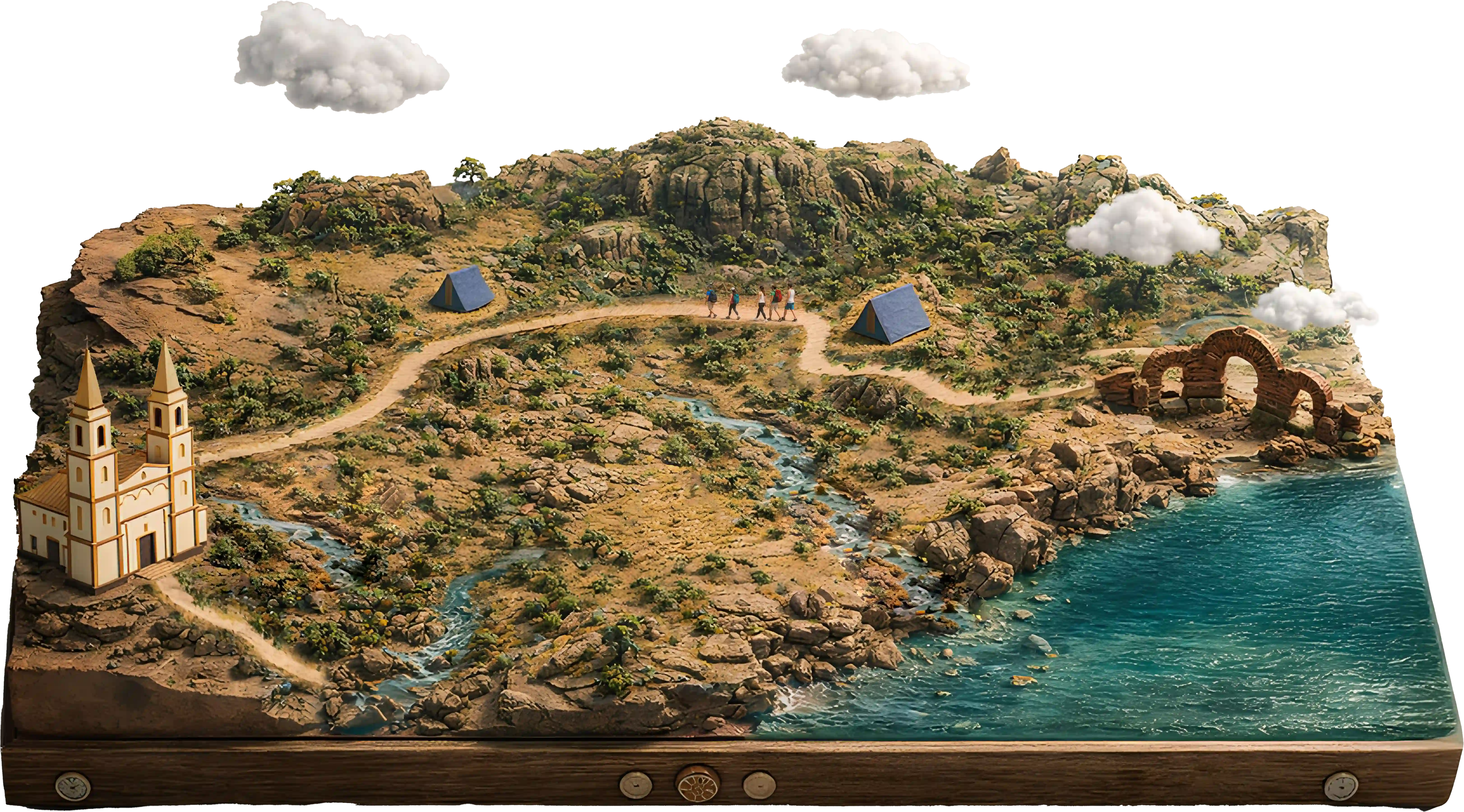 Mapa da Travessia Veredas da Resistência